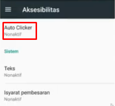 setting auto clicker  
