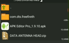 kemudian pilih ekstrak file data antena head
