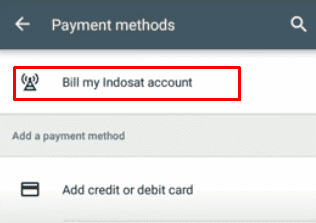Bill my Indosat account