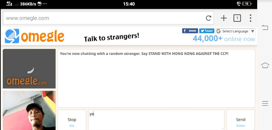 omegle di android