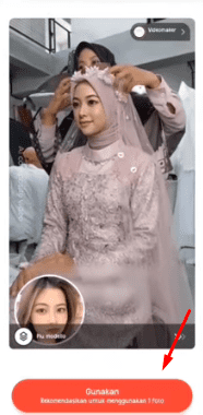 cara mengedit foto pengantin di Tempo Pro Mod APK 