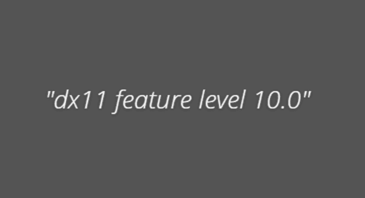Dx11 level 10.0