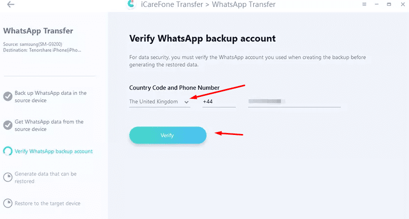 restore chat whatsapp dari android ke iphone