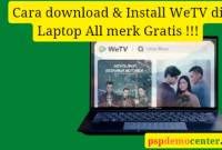 cara download weTV di laptop