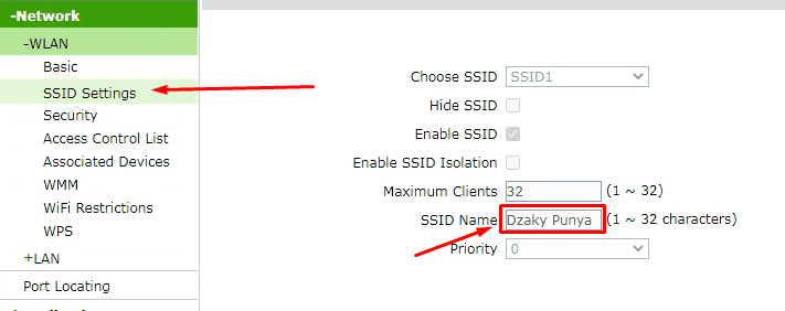 cara ganti nama wifi di modem ZTE 609 Indihome