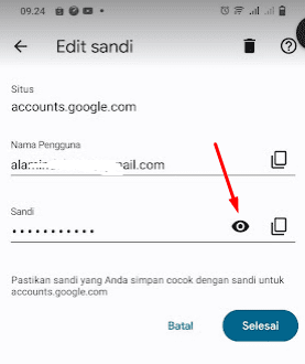 cara melihat kata sandi akun google lewat hp