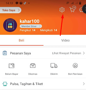 cara mematikan notifikasi shopee
