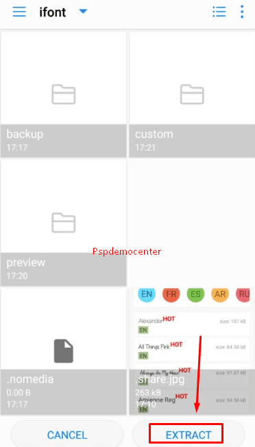 cara memakai font yang sudah di download di android